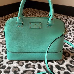 Kate Spade satchel bag with strap - Turquoise